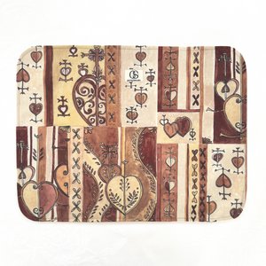 Decorative mat - 45x35 cm - SARA - Terra