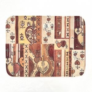 Decorative mat - 45x35 cm - SARA - Terra