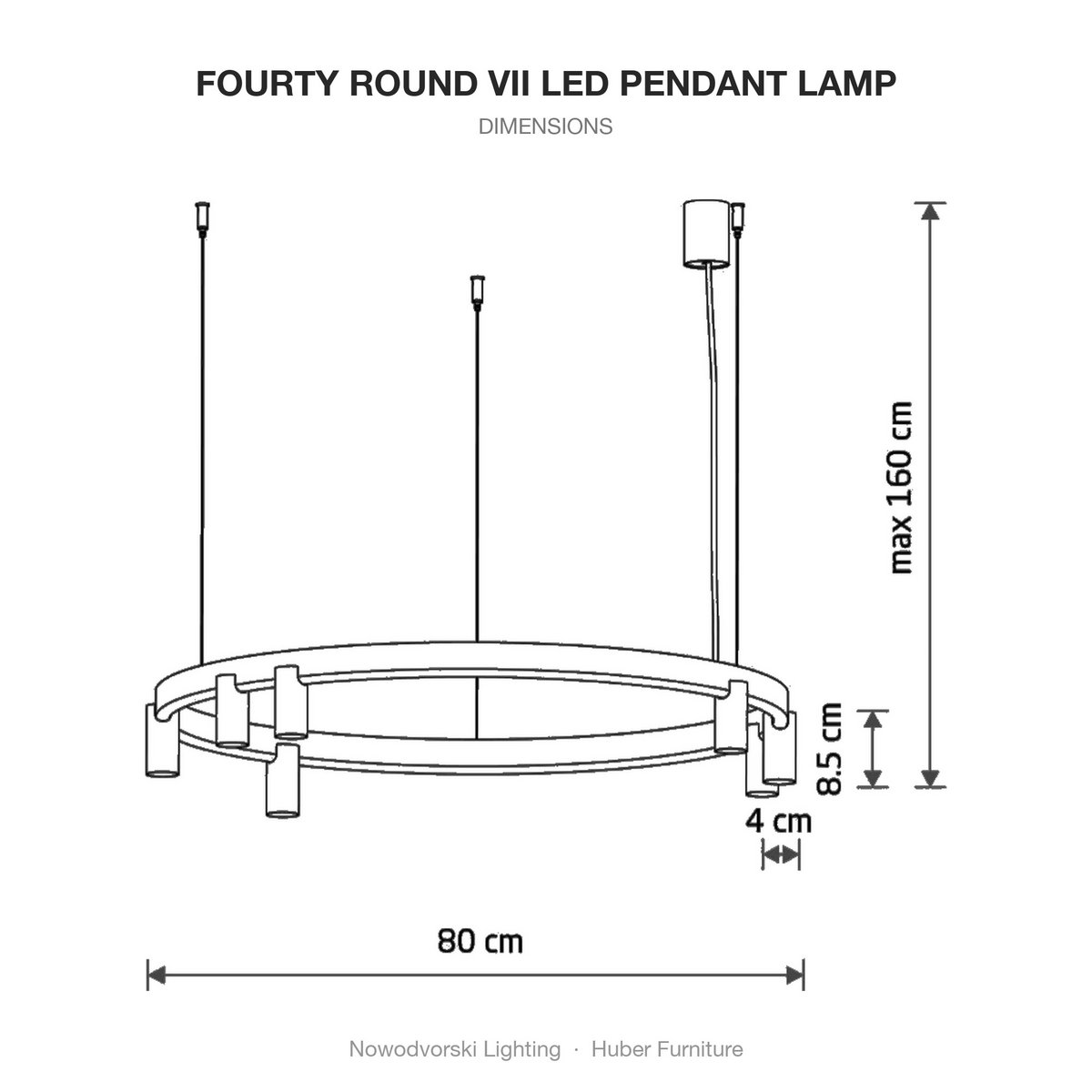 FOURTY ROUND VII Lámpara colgante LED Marina