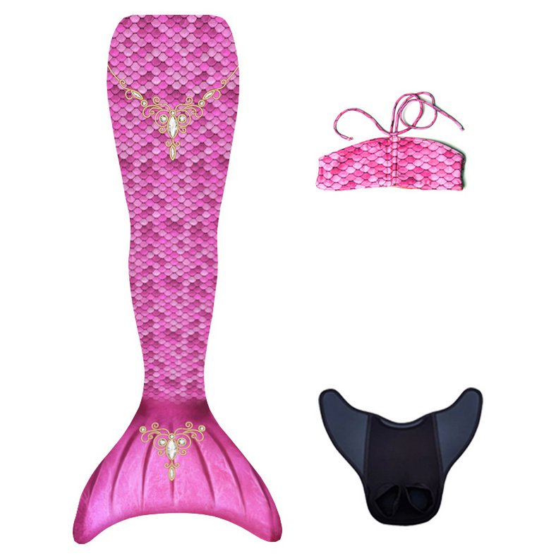 Kuaki Mermaids – Meerjungfrauenschwanz-Set Prinzessin – XS – 8 Jahre