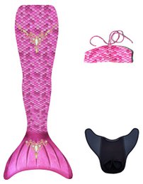 Kuaki Mermaids - Ensemble Queue De Sirène Princesse - XS - 8 Ans