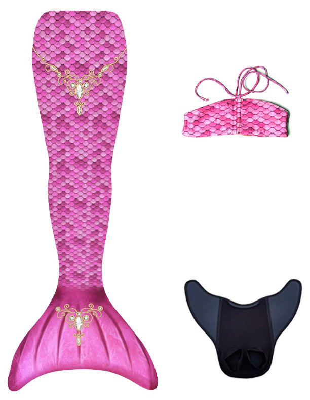 Kuaki Sirene - Set coda da sirena Principessa - XS - 8 anni
