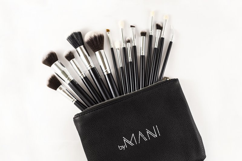 Make-Up Pinsel Set 15-teilig Professional Schwarz (1 Set)