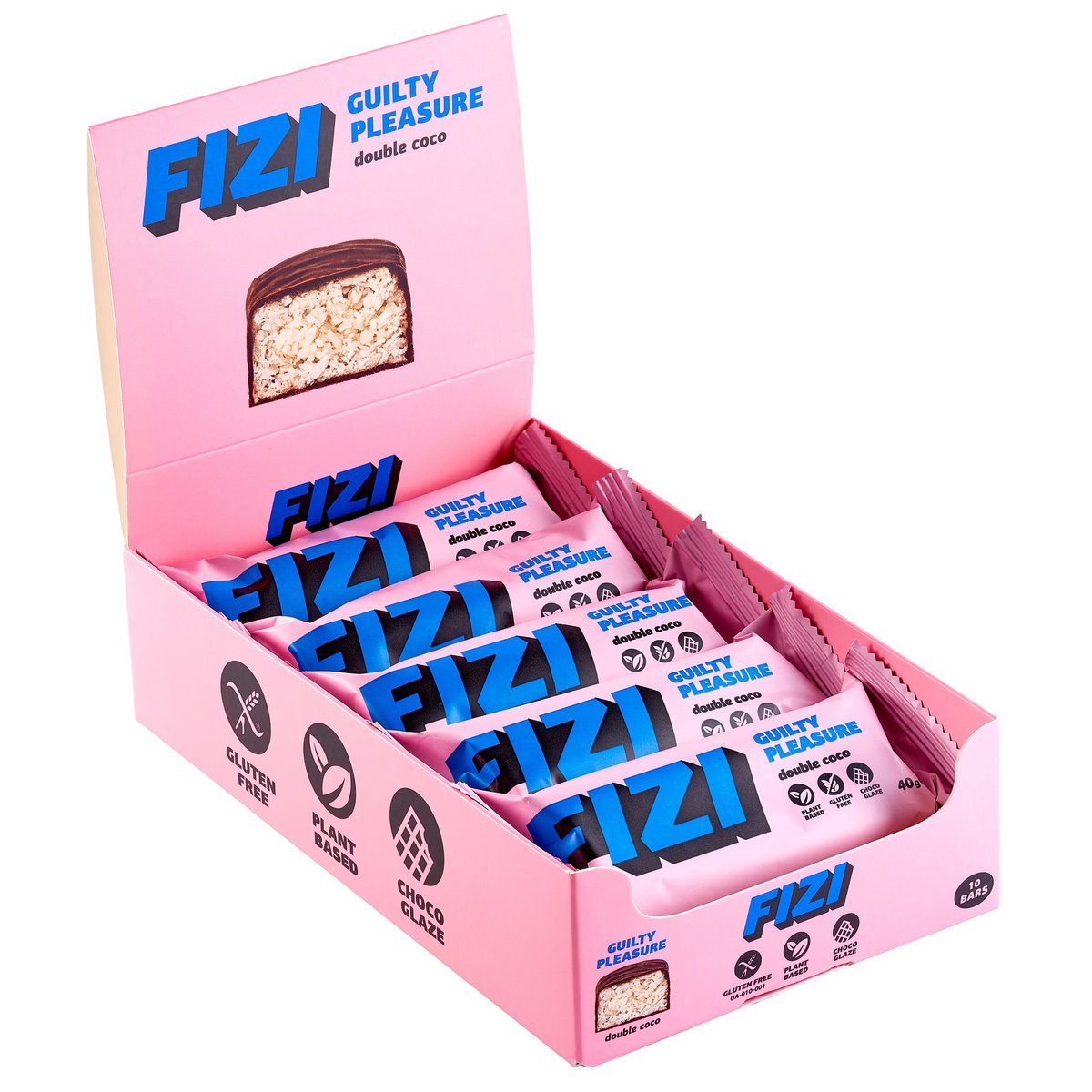 Vegan Gluten Free Bar "Double Coco" 40G