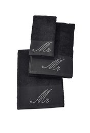 Håndklædeserie BLACK LINE STONE MR