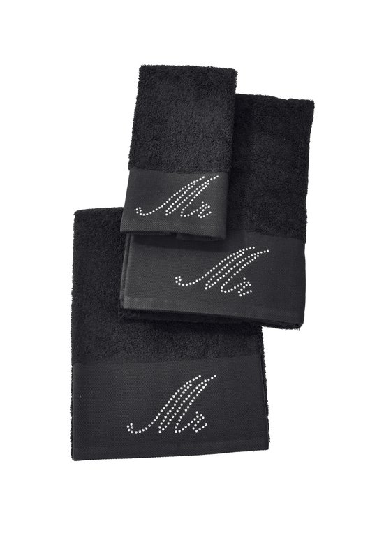 Håndklædeserie BLACK LINE STONE MR