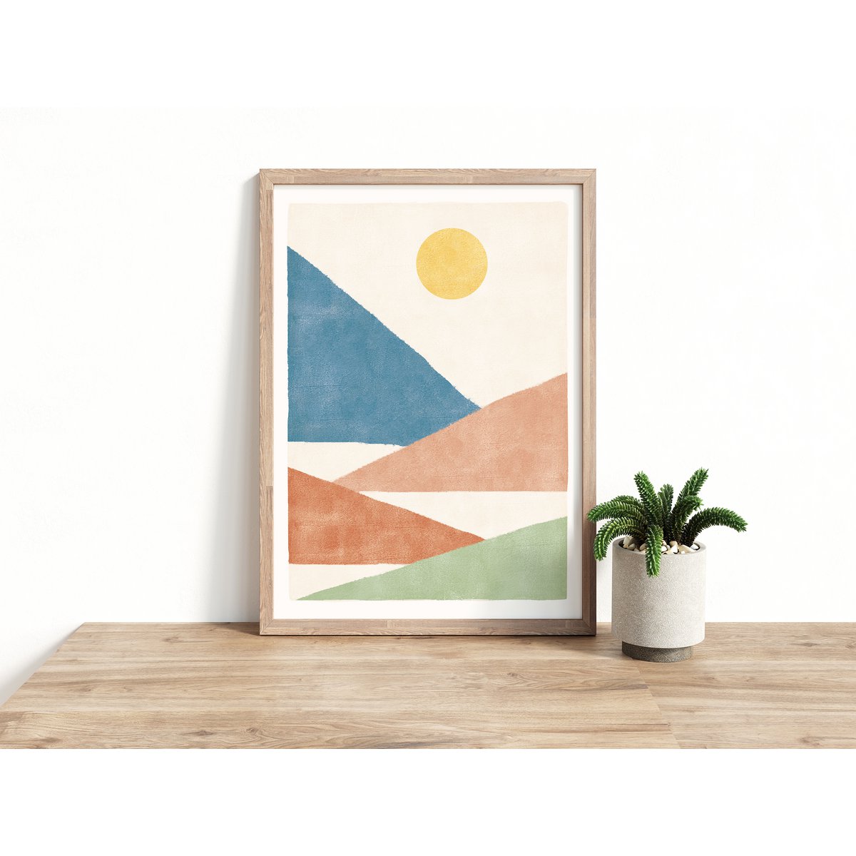 Art print "Mountains abstract pastel" | different sizes