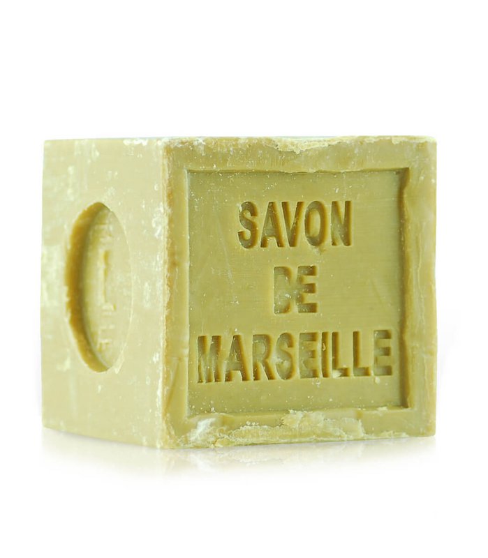 Sapone tradizionale di Marsiglia 100% olio d'oliva. Senza profumo né conservante. Cubo 300 g