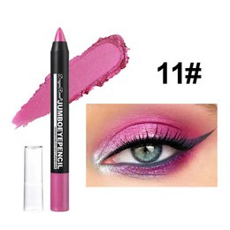 Rokerige Donkergroene Oogschaduw Potloodstift Waterdicht Parelmoer 12 Kleuren Metallic Glitter Oogschaduw Markeerstift Make-up Tool
