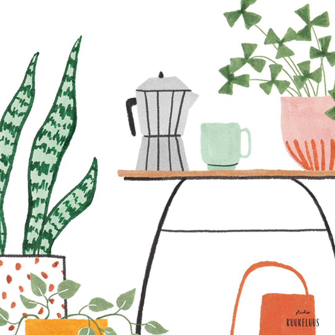 Postkaart | Planten en Koffie