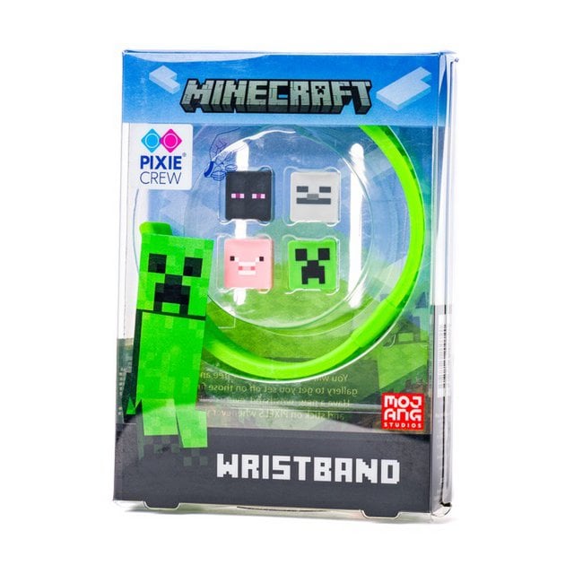 Silicone bracelet PIXIE CREW Minecraft Minecraft characters, green