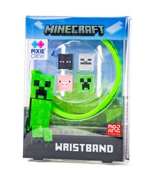 Silicone bracelet PIXIE CREW Minecraft Minecraft characters, green