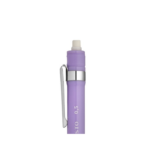 Druckbleistift Aristo Soft Lavender 0,5 Gummigriff, Metallclip