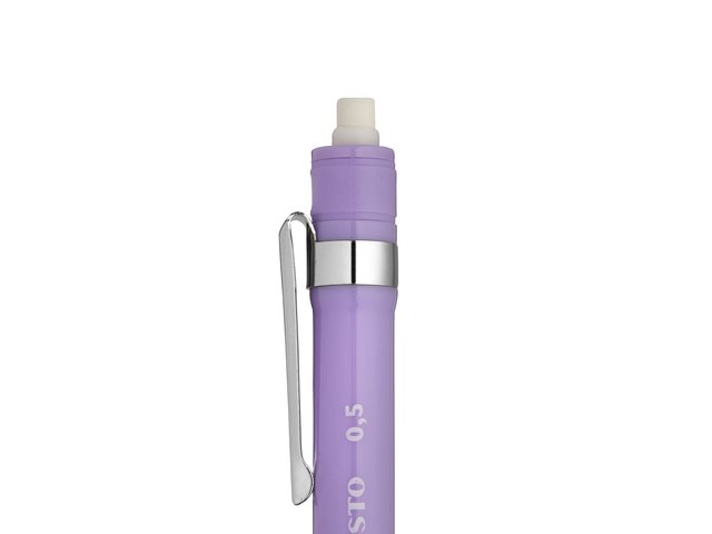 Mechanical pencil Aristo Soft Lavender 0.5 rubber grip, metal clip