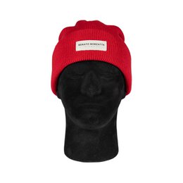 RB5001V | Monviso double -layer jersey beeh Mixed wool Made in Italy. Red color - single size