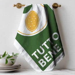 Geschirrtuch Bio Baumwolle - Tutto Bene Zitrone - Nr. 3