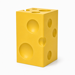 Cheese Block Side Table