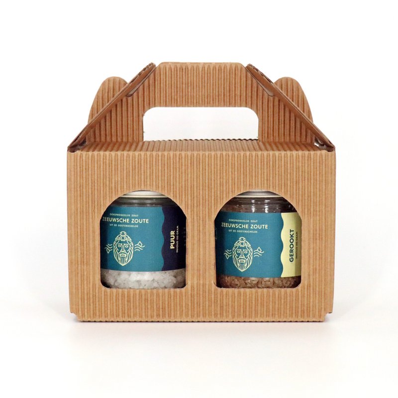 Zeeuwsche Zoute Glass Pot Duo Set
