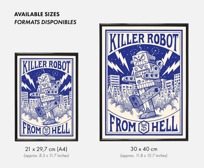 "Killer Robot" tryk