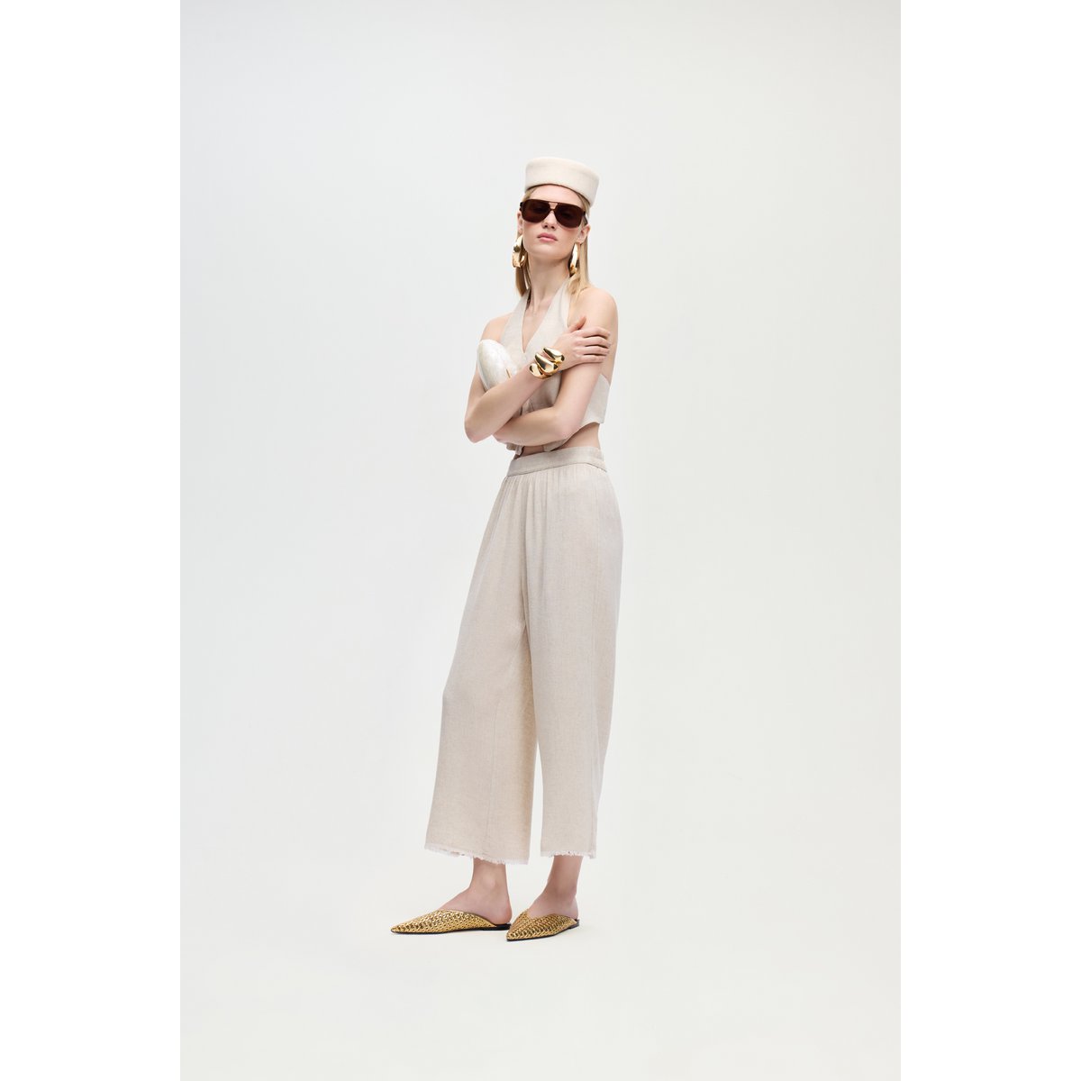 IKIKIZ Hose aus natürlichem TENCEL™-Leinen
