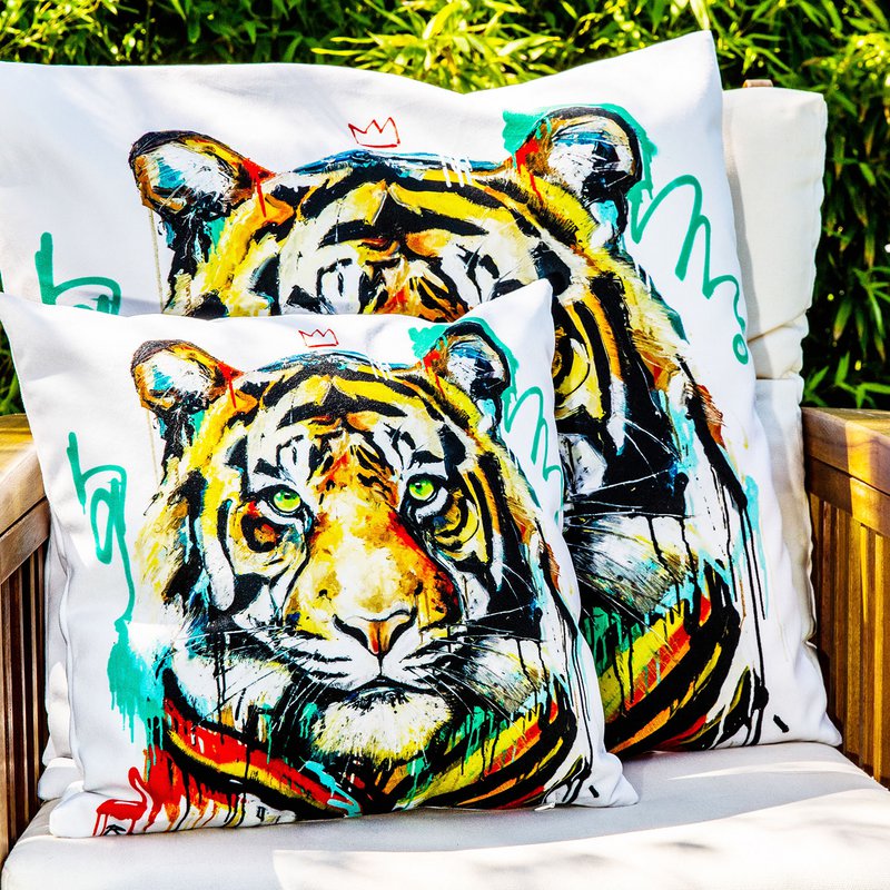 Velvet Cushion Tigrou III by Vincent Richeux