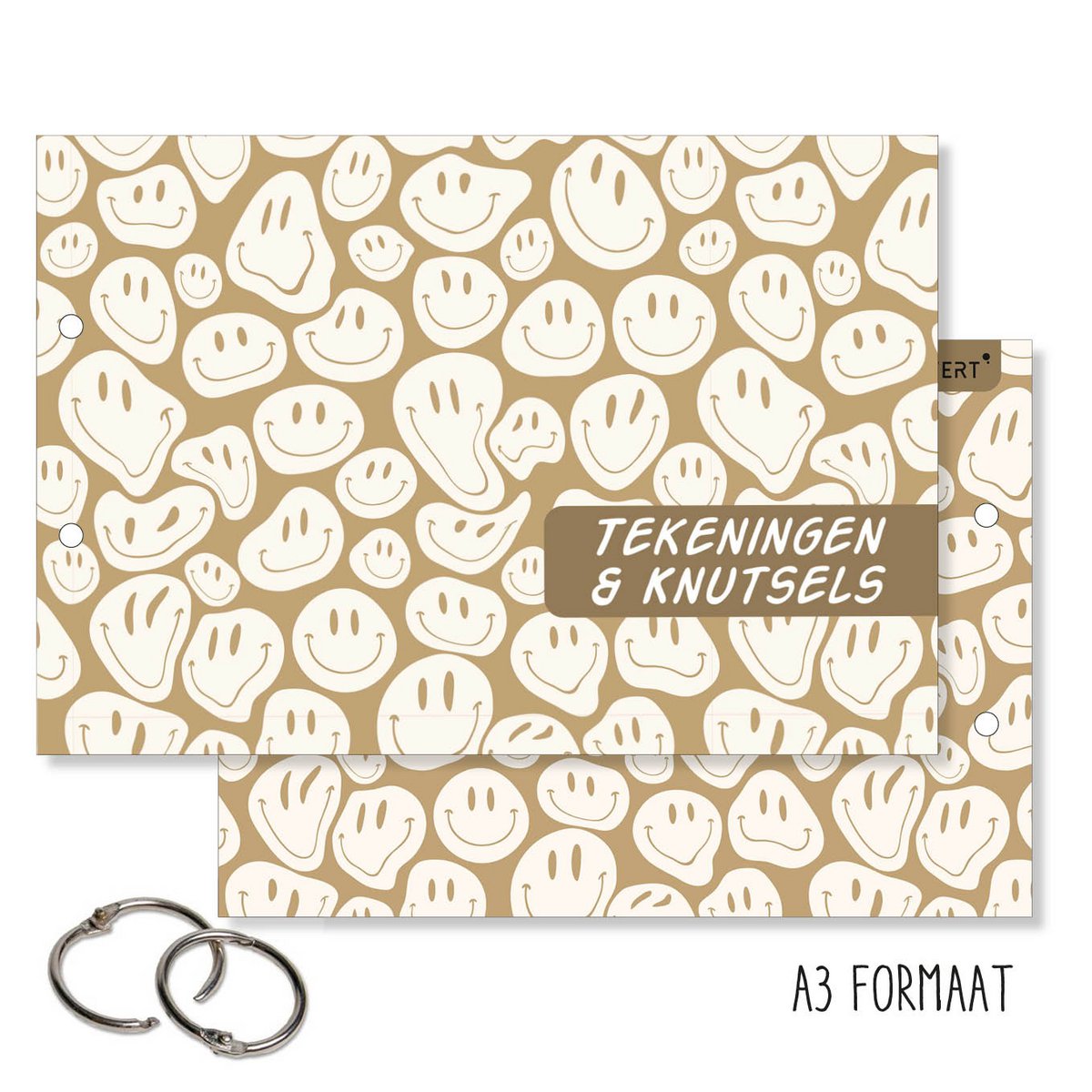 XXL Almacenamiento Dibujos y manualidades Smiley Blue | Copia de formato A3