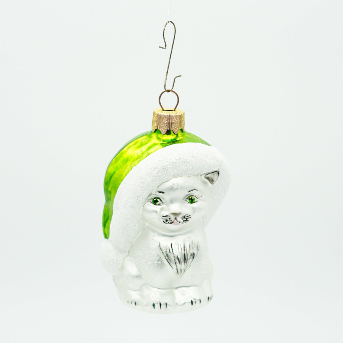 Gato con sombrero decoración del árbol