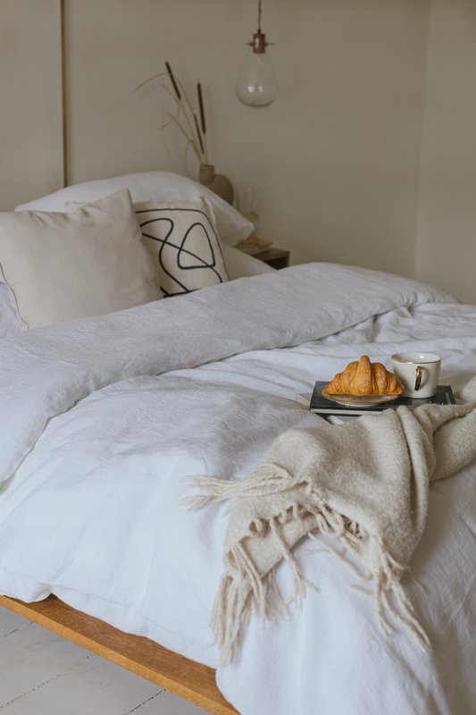 White Linen Duvet Cover