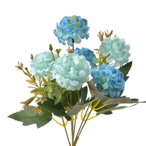 Artificial flower 28 cm Blue Plastic