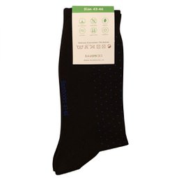 Bambocks Chaussettes Bamboo 4 paires pois noir / bleu