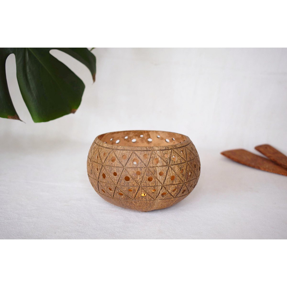 Decoration Candleholder "Palm" | Natural & Yoga Inspired