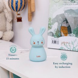 Night light - Rabbit Loïs - battery-powered - blue