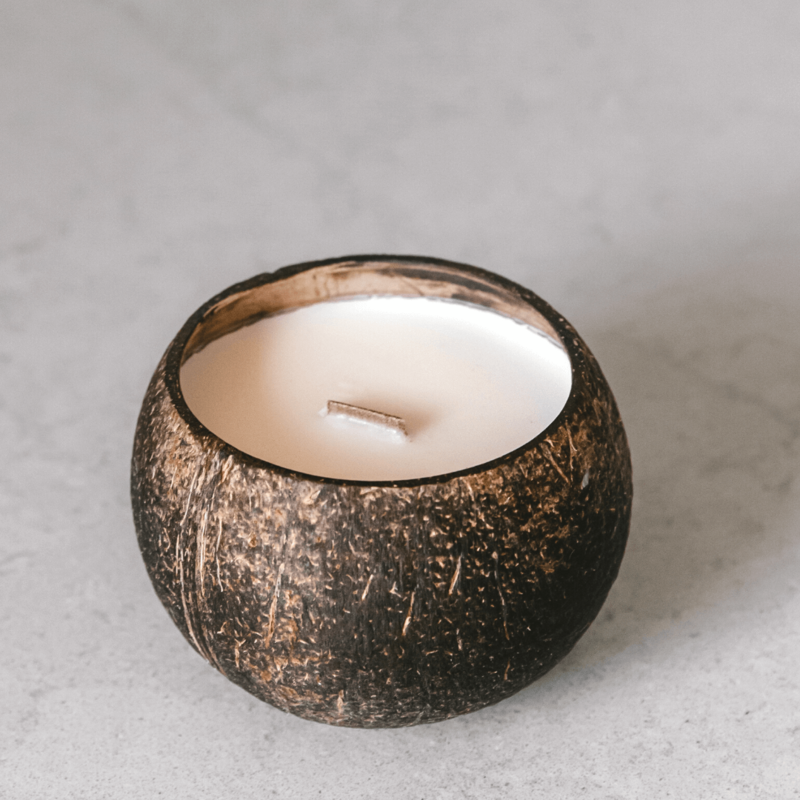 Unscented Coconut Soy Candle