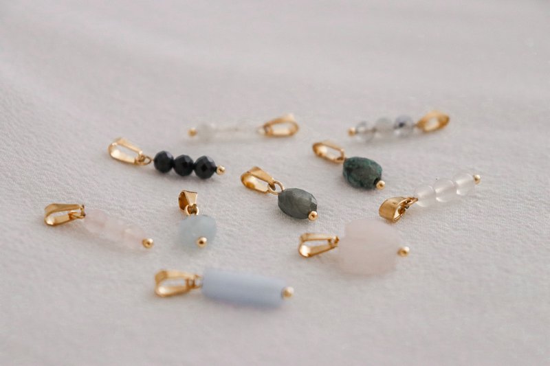 Edelsteen Ketting Hangers - Goud