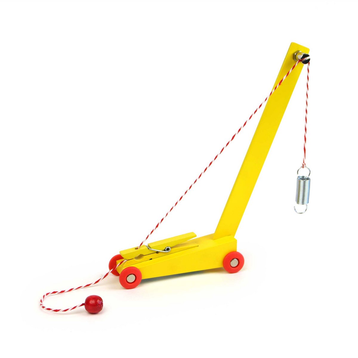 Floris survole une grue jaune
