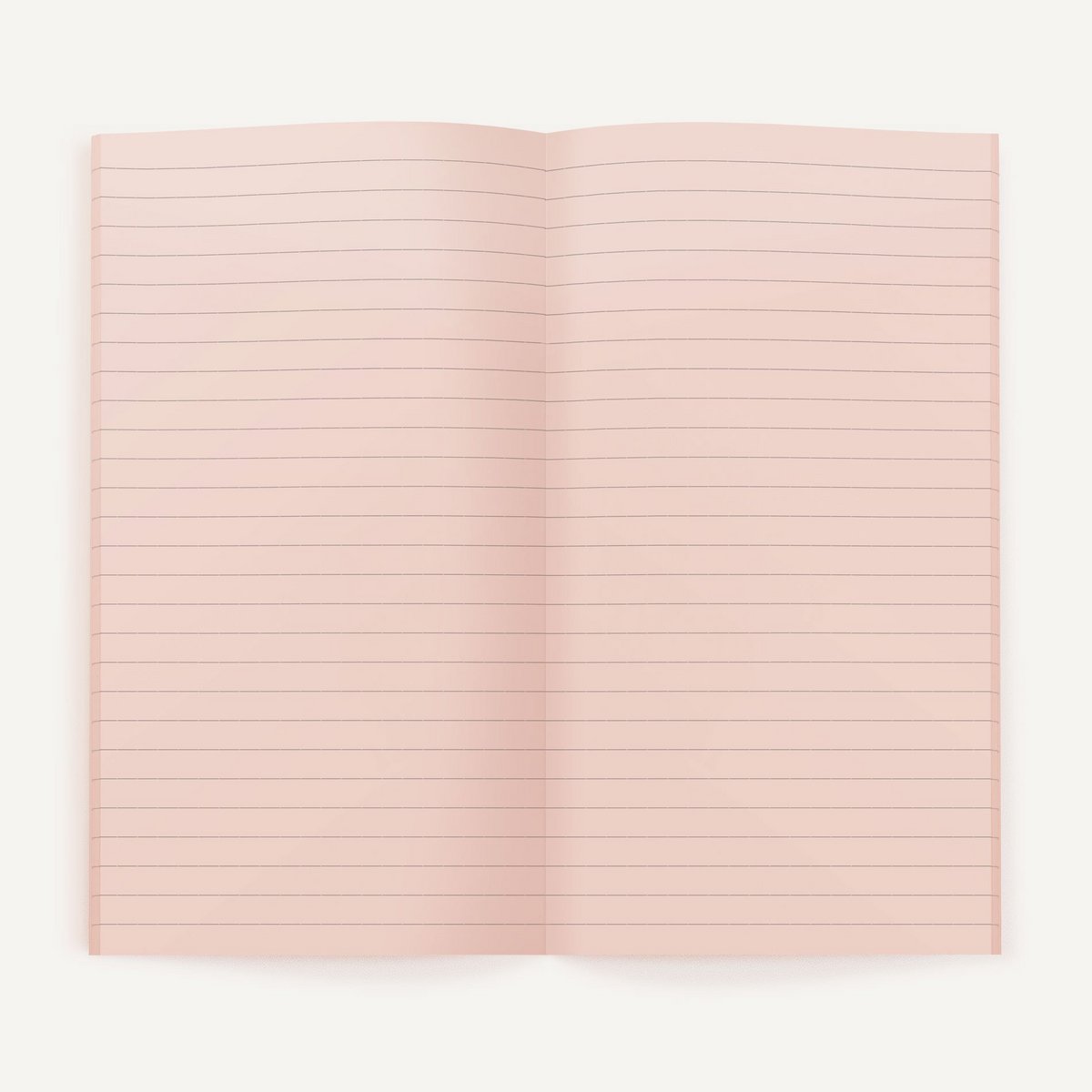 Zero-Waste Notebook RULED — Rose Color