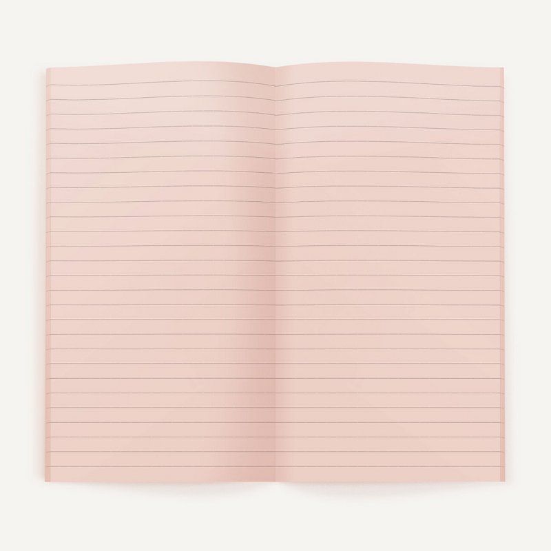 Zero-Waste Notebook RULED — Rose Color