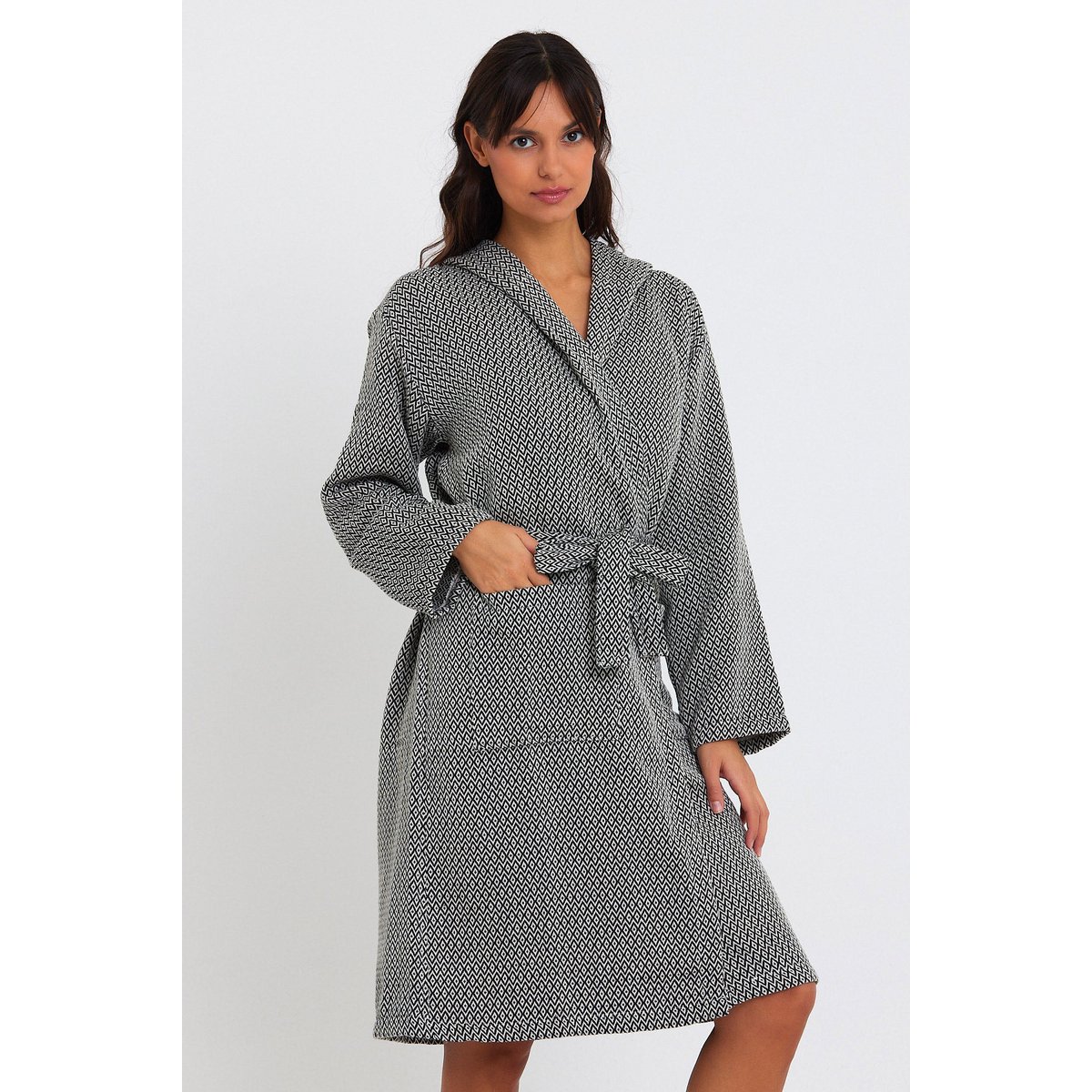 Crystal Bathrobe -Black
