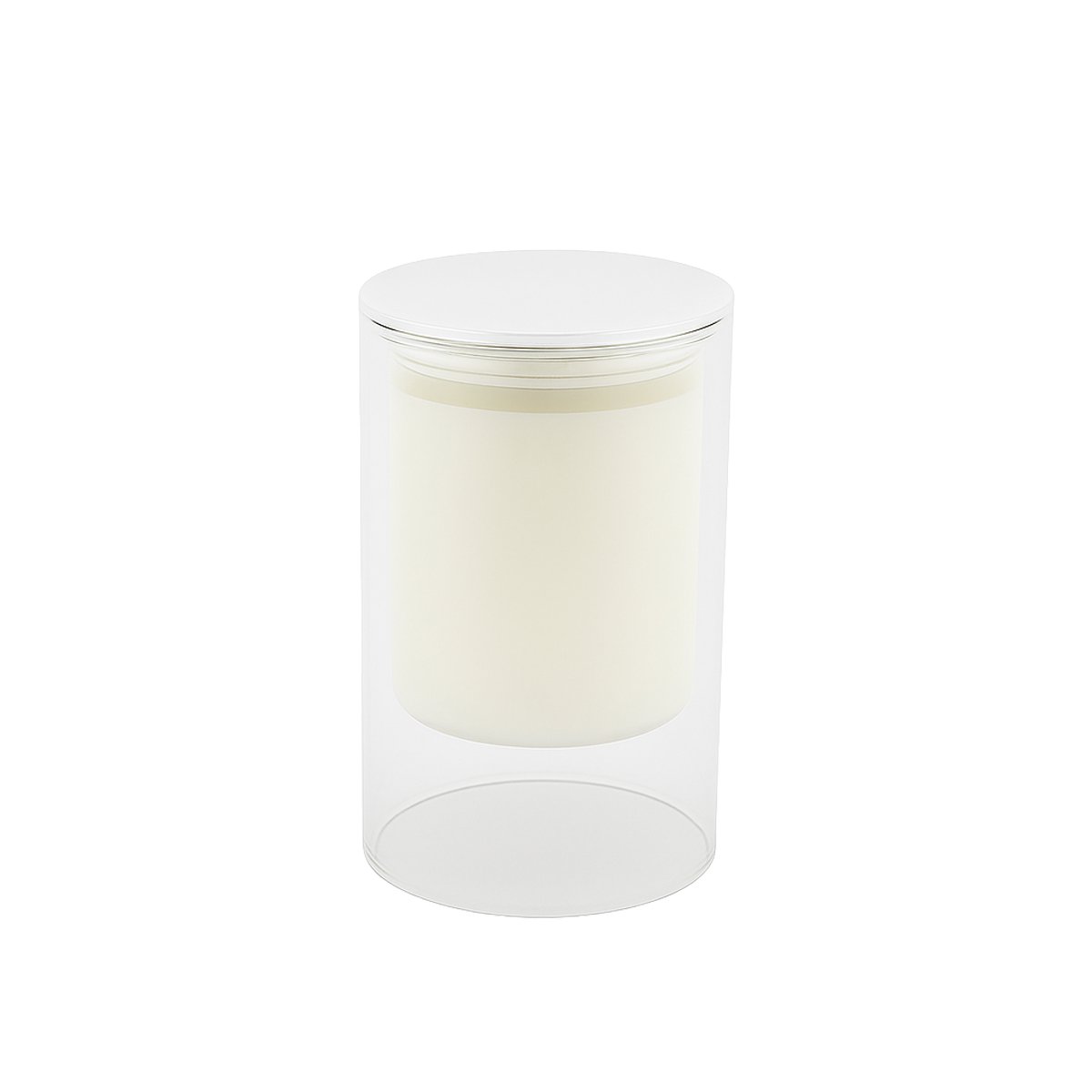 White candle Musc perfume 7x11.3cm