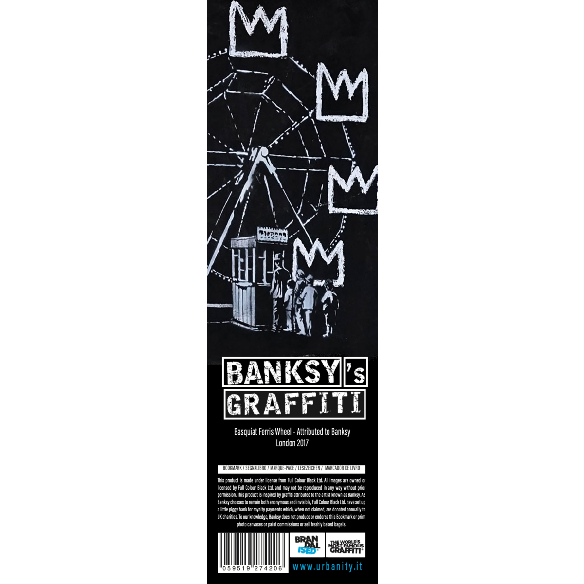 Banksy "Soft-Touch" Bookmark - Basquiat Ferris Wheel