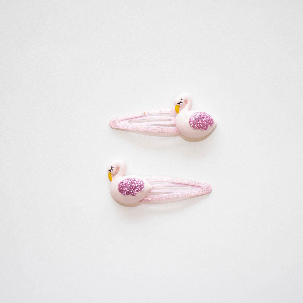 Hårspænder - Pink svaner - Svaner