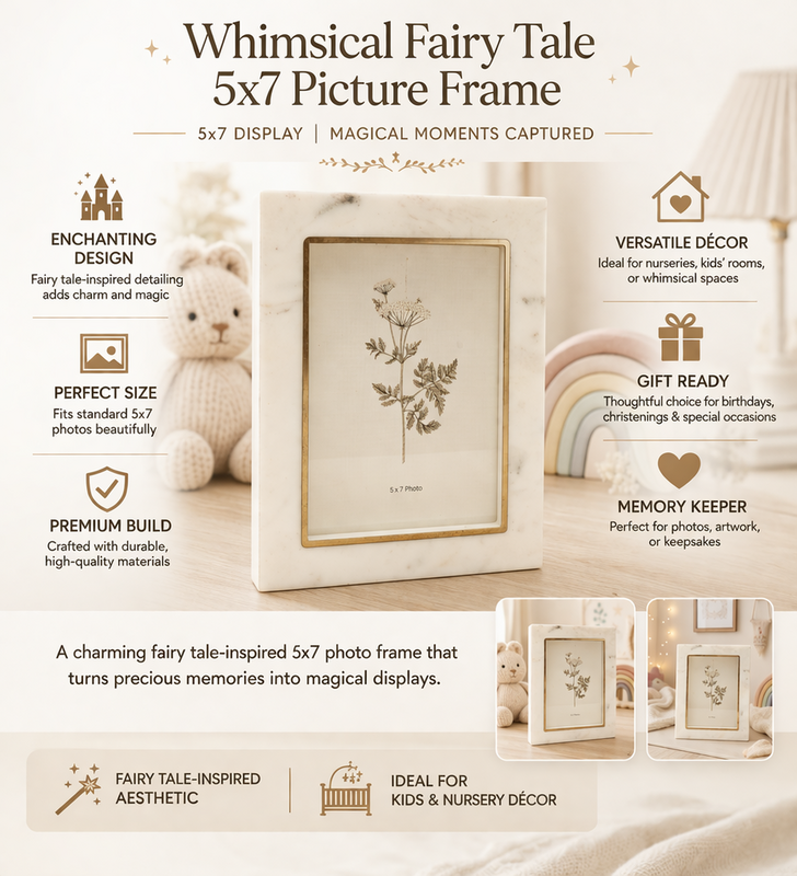 Finurlig eventyrfotoramme – 5x7 Memory Display-gave