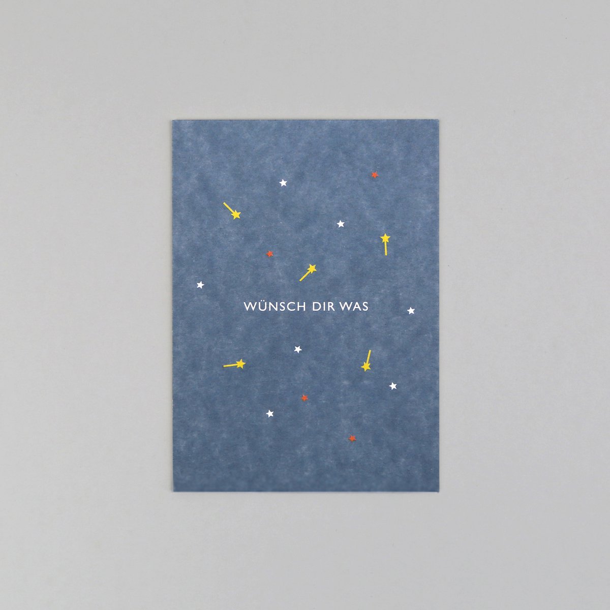 Postkarte Holzschliff Leni Wunsch
