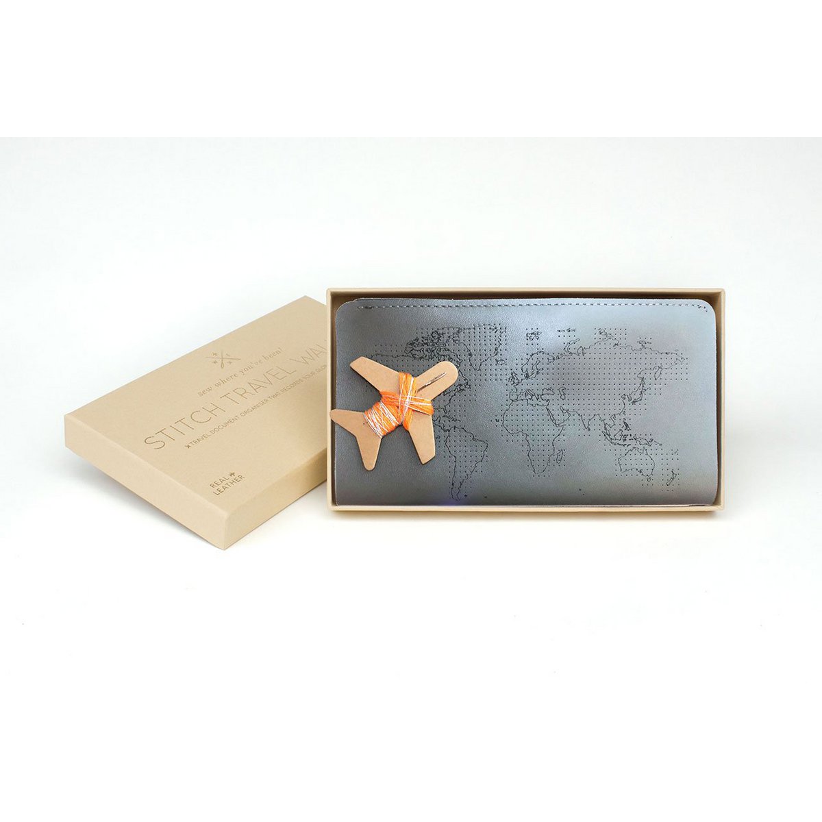 Portefeuille de voyage Stitch - Gris