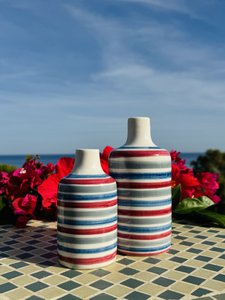 Ceramic bottle Oil donor oil bottle of oil jugs "Pura" for olive oil & vinegar in Italy