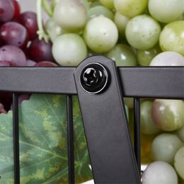Fruit Basket Metal Black 3-Level