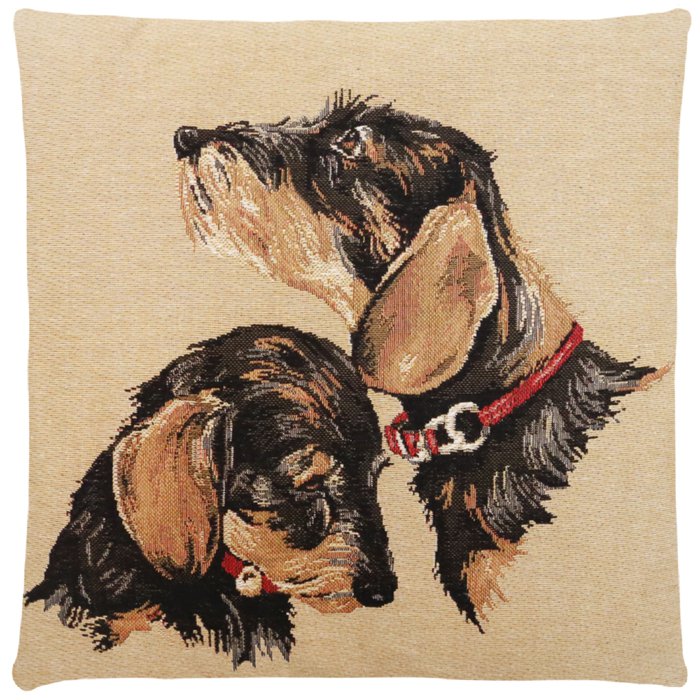 Halsband Dogs Teckel schwarzer Kissenbezug