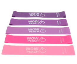 Wow fasce di resistenza color pesca - Rosa