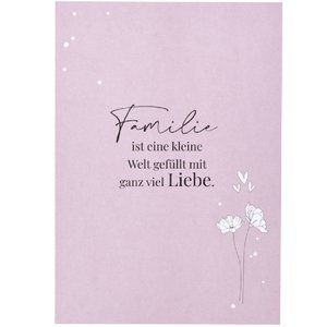 Ansichtkaart - familie is ...