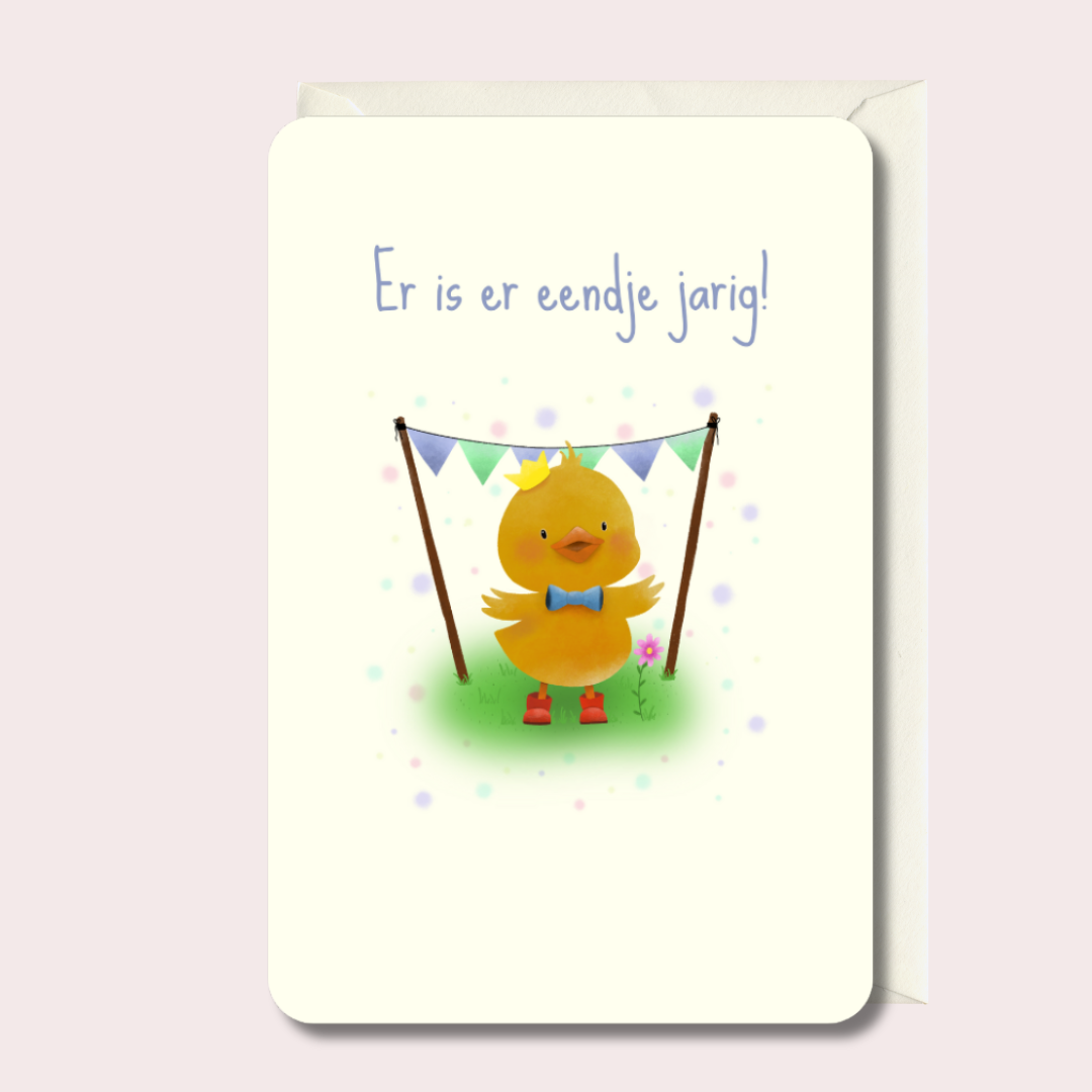 card + envelope | duck's birthday